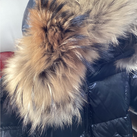 Pre Owned Kids Sz 12 Y Sam New York Puffer Jacket w/ Fur Trim Hood - Picture 3 of 5